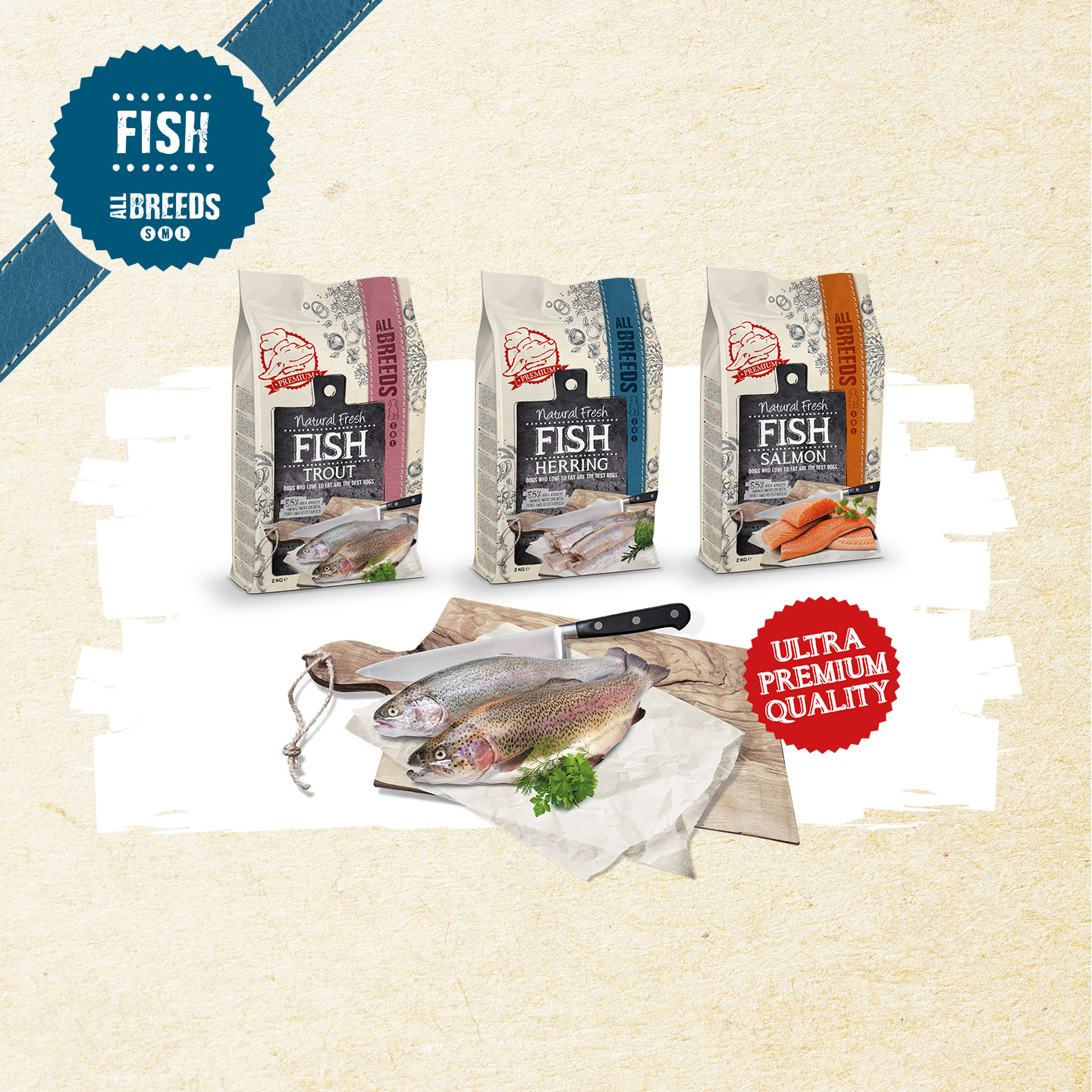 Trockenfutter Fisch
